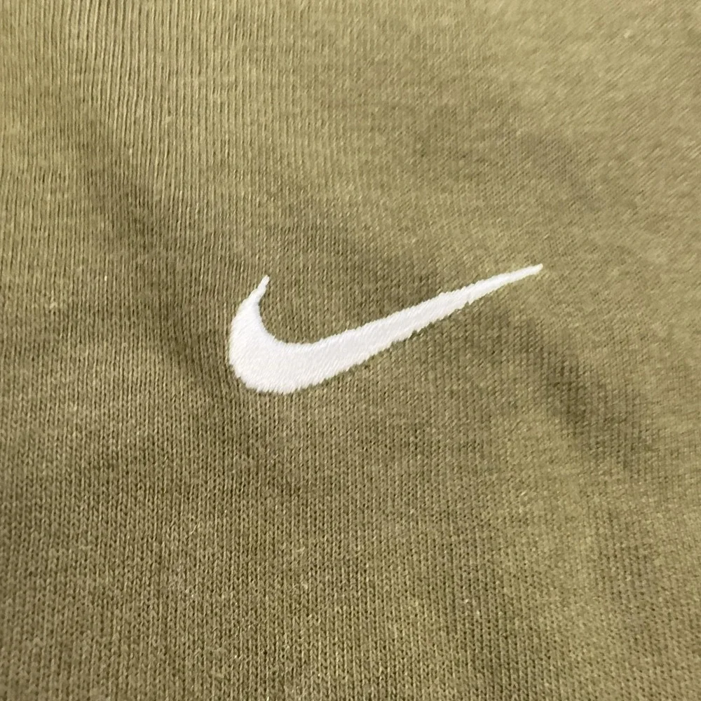 Vintage Nike Shirt Mens Large Green Small Swoosh Logo Cotton Crewneck Tee Casual